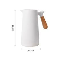 Nordic Thermos Jug Flask Wooden Handle Insulation Pot Household Large-Capacity Hot Water Bottle Open Water BottleTH