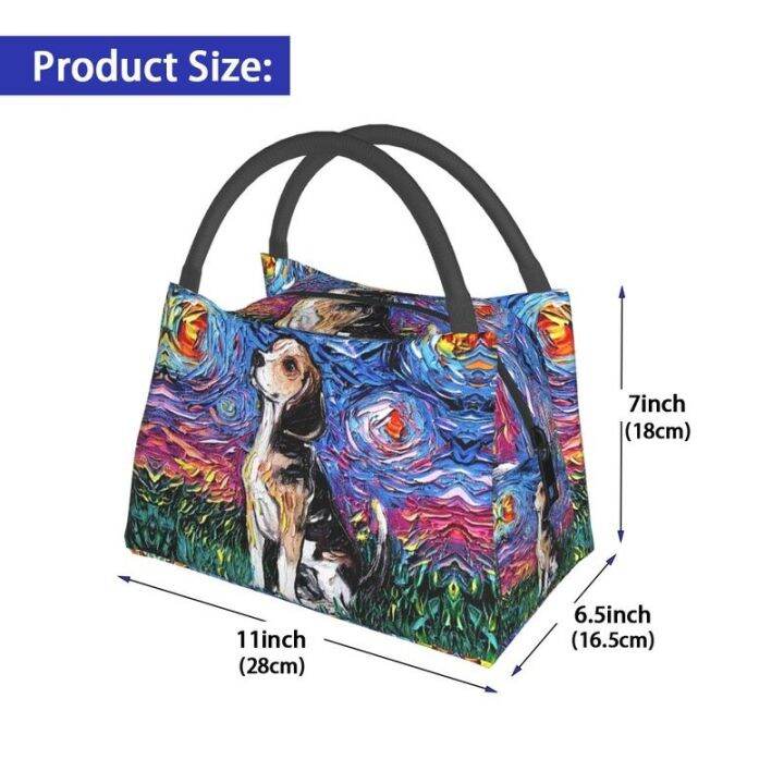 custom-starry-night-beagle-lunch-bag-men-women-cooler-thermal-insulated-lunch-box-for-office-travel