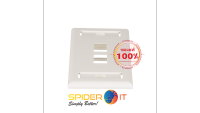 Panduit NetKey® Faceplate, Label Pocket, 2 Port, Off White NK2FIWY รับประกันของแท้ 100% ราคารวมแวทแล้ว