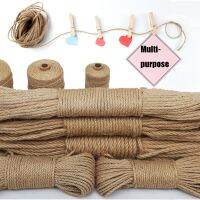 Natural Vintage Jute Rope Cord String Twine Burlap Ribbon Sewing Gift Wrapping DIY Craft Home Woven Decor 5/10/50/100Meters 【hot】niloli