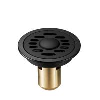 ✉✆ Round Copper Floor Drain Deodorant Sewer Floor Cover Strainer Cover Grate Waste Shower Drain Large Displacement Desague Ducha