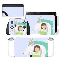 Spirited Away สไตล์ไวนิล Decal สติกเกอร์ผิวสำหรับ Nintendo Switch OLED คอนโซล Protector เกมอุปกรณ์เสริม NintendoSwitch OLED-hjgytyuuiytt