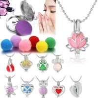 Aromatherapy Necklace Diffuser Pendant Jewelry Lockets Perfume