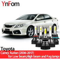 2021YNFOM LED headlights kit for Toyota Camry Aurion V4 V5 2006-2017 Low beam,High beam,fog lamp,car accessories,car headlight bulbs