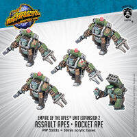 ?มีของพร้อมส่ง? Privateer Press Monsterpocalypse Empire of the Apes Unit: Assault Apes &amp; Rocket Ape PIP 51031 ต้องประกอบทำสีเอง