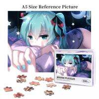 Hatsune Miku Vocaloid (5) Wooden Jigsaw Puzzle 500 Pieces Educational Toy Painting Art Decor Decompression toys 500pcs