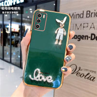 เคสโทรศัพท์สำหรับ OPPO A16 Reno 6Z 6 5G ฝาหลังเคสเคสกันกระแทกมือถือกระต่ายมันวาวหรูหรา