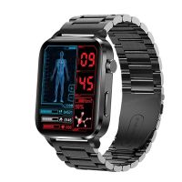 ZZOOI Smart Watch 1.7inch Laser Treatment Body Temperature Accurate Blood Glucose SPO2 BP 24H Heart Rate Health Monitoring Smartwatch