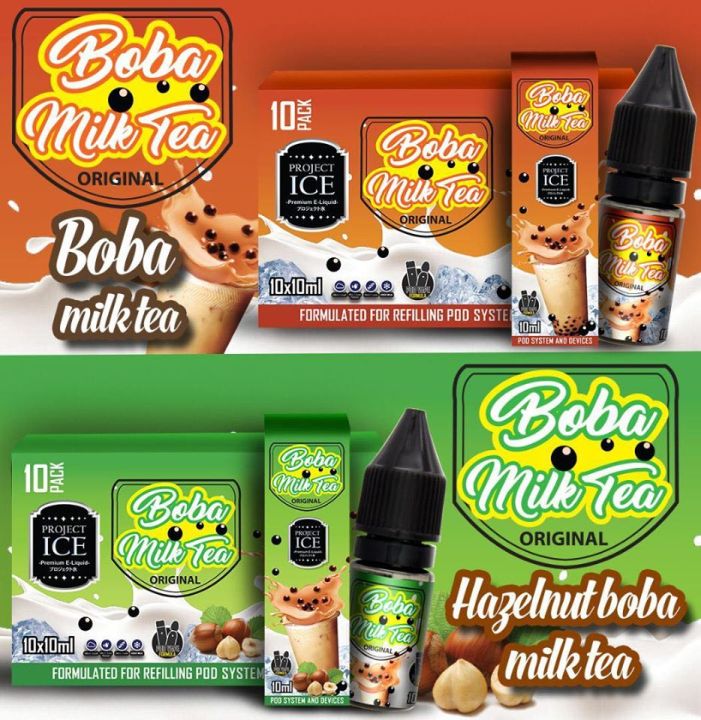 Project Ice Creamy Boba Milk Tea Series Salt 10ml Hazelnut Coco