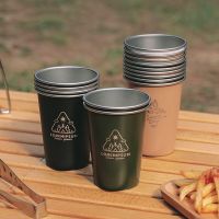 1pcs 350ML Stainless Steel Camping Pint Cup Metal Drinking Glasses Tea Coffee Beer Whisky Wine Cup Mugs for Home Outdoor