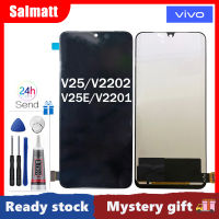 Salmatt หน้าจอ TFT 6.44นิ้วสำหรับ Vivo V25/V25e หน้าจอสัมผัส Digitizer จอแสดงผล TFT LCD อะไหล่ประกอบหน้าจอสำหรับ VIVO V25 V2202 V25E V2201แอลซีดี