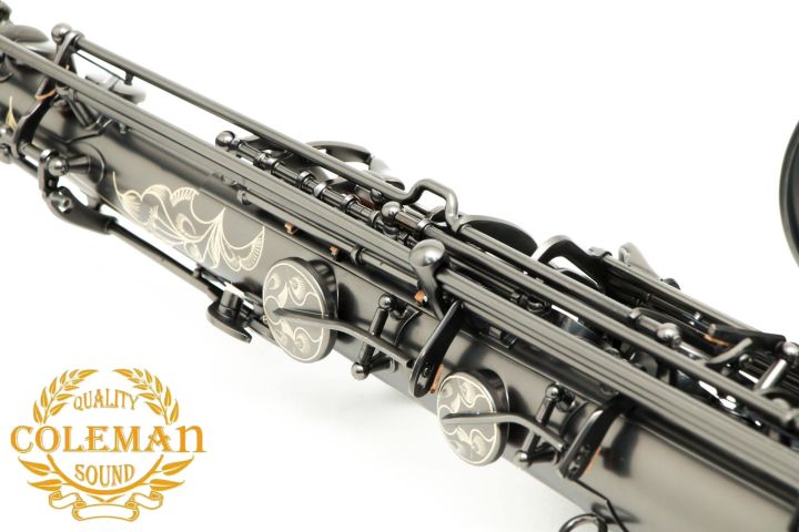 แซกโซโฟน-saxophone-tenor-coleman-clc-552t-matt-black-nickel