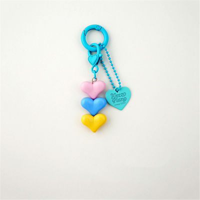 Jewelry Gifts Key Ring For Women Girls Car Keys Handbag Pendant Heart Keychain Acrylic Plastic Link Chain