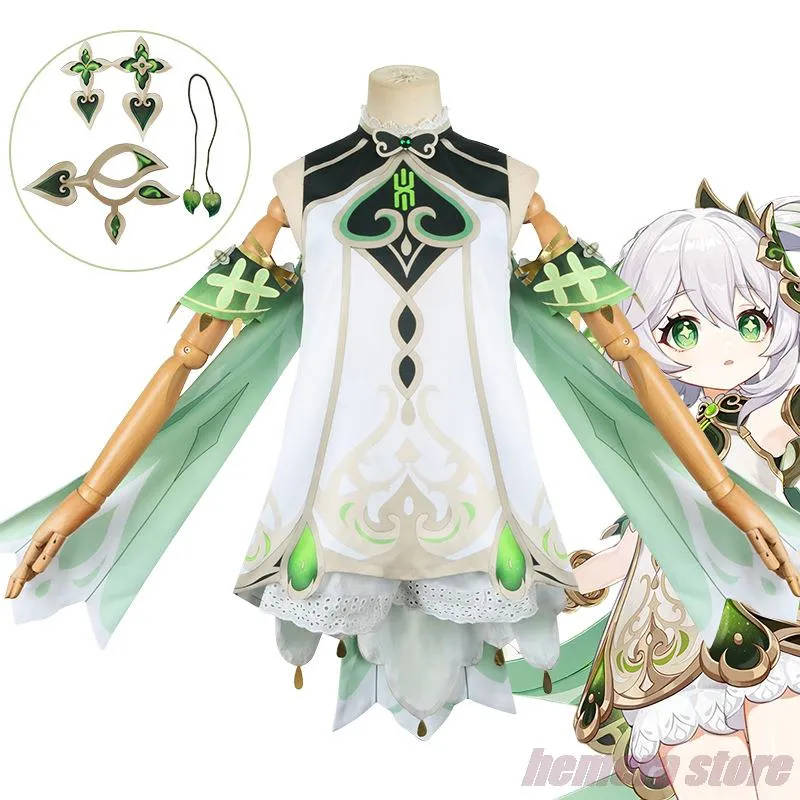 CoCos-SSS Game Genshin Impact Nahida Cosplay Costume Game Genshin Impact  Sumeru Cosplay Lolita Nahida Costume and Cosplay Wig - AliExpress