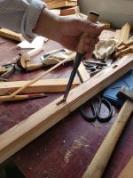 Stick steel forging woodworking chisel carpenter manually cut wood tenon chisel flat chisel flat chisel slot with flat chisel flat shovel