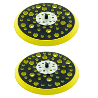 2pcs 150mm 5/16 Thread 52 Hole Medium Density Random Orbital Sander Hook &amp; Loop Backing Pad for CEROS DEROS