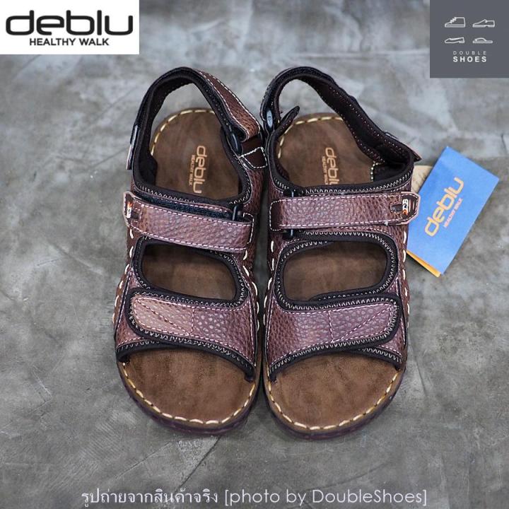 deblu-รองเท้าแตะรัดส้น-รองเท้าเพื่อสุขภาพ-ผู้ชาย-รุ่นm815-สีน้ำตาล-ไซส์-39-44