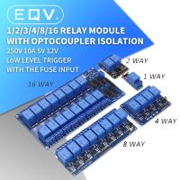 5V 12V 1 2 4 6 8 ช่องโมดูลรีเลย์พร้อมออปโตคัปเปลอร์ Relay Output 1 2 4 6 8 way relay module สําหรับ arduino ในสต็อก