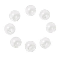 100pcslot 16mm Transparent Clear Round Handmade Blown Glass Globe Beads with 2mm Hole for DIY Jewelry Earring Decoration Making