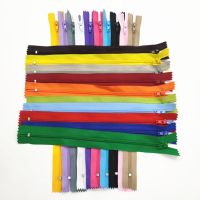 5Pcs 7.5-60Cm (3Inch-24 Inch) Nylon Coil Zippers Suitable For Clothing (20 Colors) Door Hardware Locks Fabric Material