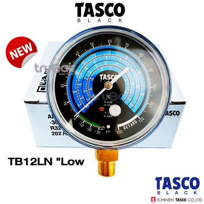 หัวเกจวัดน้ำยาแอร์ TASCO BLACK Series TB12LN  สำหรับ R22 R12 R134A R404 แบบ Low ใช้ทดแทนตามรุ่นขนาด สินค้าคุณภาพมาตฐานจากญี่ปุ่น