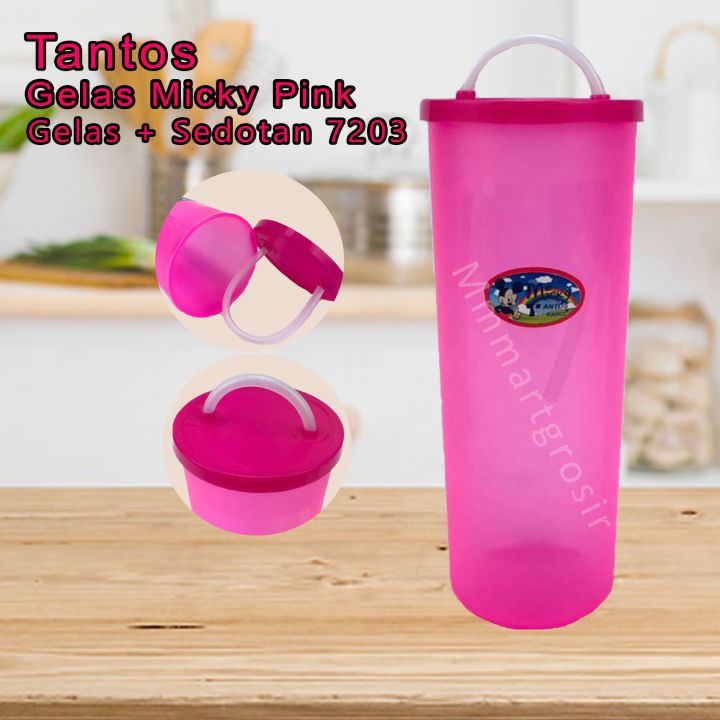 Tantos Gelas Plastik Mickey Gelas Sedottutup L 7203bs Pink 500 Ml Lazada Indonesia 2329