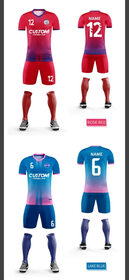 Custom Adults Cheap Football Jerseys Breathable Soccer Uniform Club Team  Trainging Football Shirts For Men S108