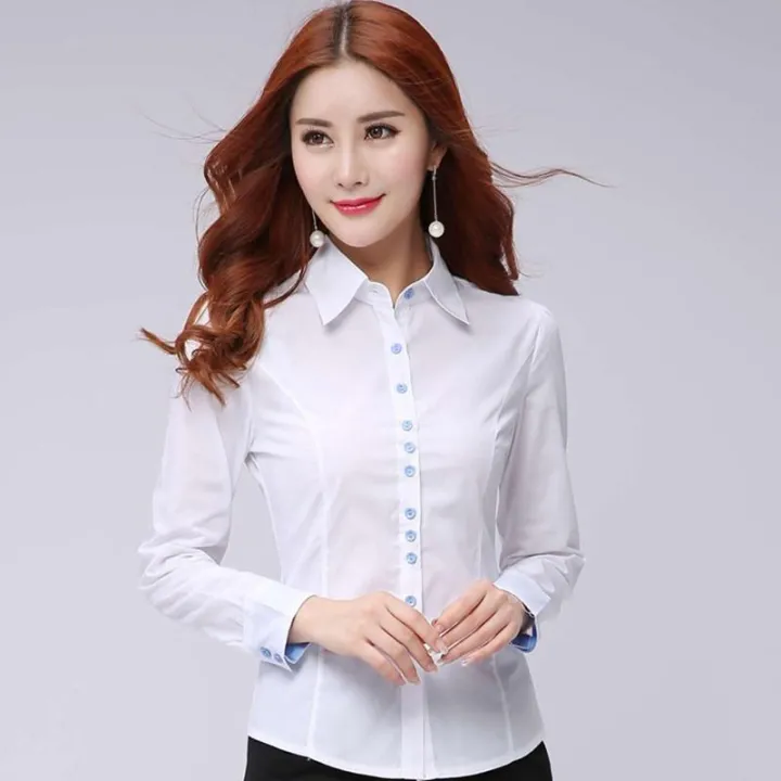 ladies elegant white blouses