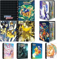 240Pcs Pokemon Album Cards Book Anime Pikachu Charizard Vmax Cards Storage Map Letter Holder Collection Toys Gifts for Children