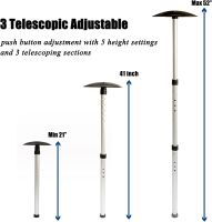 ไม้ดันถุงกอล์ฟ 3-sections Adjustable telescopic golf travel bag support rod