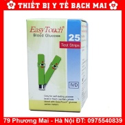 Que Thử Đường Huyết Cho Máy Đo Rossmax Easy Touch GCU ET322 Hộp 25 Que