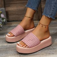 ขายดีที่สุด ioztt2023 - /☈▥ 2023 New Women 39;s Slippers Beach Fashion Sandals Wedge Platform Heels Shoes