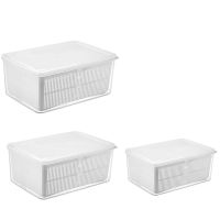 B8Fresh Produce Vegetable Fruit Storage Containers for Refrigerator - Produce Saver Storage Containers