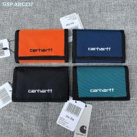 ♛Carhartt Carhartt WIP Payton กระเป๋าสตางค์ปักตัวอักษรกระเป๋าสตางค์กันน้ำผ้าใบที่เก็บบัตร30ปิด