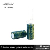 10pcs 6.3V 3300UF 10 * 20 mm low ESR Aluminum Electrolyte Capacitor 3300 uf 6.3 V Electric Capacitors High frequency 20%