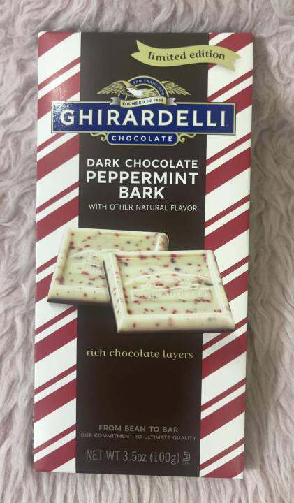 Ghirardelli Dark Chocolate Peppermint Bark 100g | Lazada PH