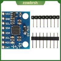 ZOWBRSH 3PCS GY-521 MPU-6050 3แกน Accelerometer Gyroscope โมดูล ตัวแปลง AD 16บิต MPU6050 โมดูลเครื่องมือวัดการหมุนวน ทนทานต่อการใช้งาน 3-5โวลต์ 6 dof โมดูลเซ็นเซอร์6แกน Arduino Raspberry Uno