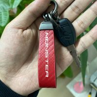 （Simple best-selling keychain）  บล็อกโยคะ   สำหรับ Ducati Monster S2R S4R S4RS Monster 796 1100พวงกุญแจรถจักรยานยนต์ KeyRings พวงกุญแจหนังพวงกุญแจสำหรับอุปกรณ์เสริม