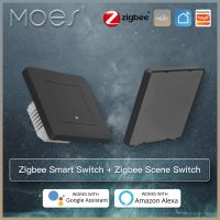 ♠ MOES New Star Ring Tuya Smart ZigBee3.0 Push Button Scene Switch With Smart Life APP Remote Control Work with Alexa Google