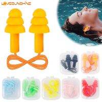 【health】 1 Pair Durable Reusable Anti-Noise Sleeping Ear Plug/ Practical Waterproof Swimming Diving Silicone Earplugs for Women Men