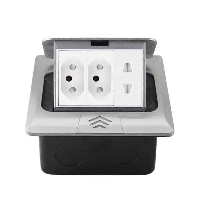 Brazil Plug Socket PopUp Floor Socket USB Type C HDMI TV RJ45 Power Socket Plug Floor Power
