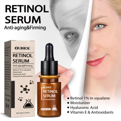 【ZWM】Retinol Anti Aging Removal Wrinkle Serum Firm Lift Fade Fine Lines Moisturizing Face Essence Skin Care Brighten Repair Cosmetic