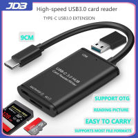 JDB USB C HUB USB 3.0 Type C แยก USB Thunderbolt 3 USB-C อะแดปเตอร์ TF การ์ด SD OTG สำหรับ Windows 10.8.7.Vista.Xp Mac10.4.6ระบบ