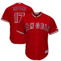 Men Los Angeles Angels 17 Shohei Ohtani Majestic White Official Cool Base Player Jersey ชุดฟุตบอลผู้ชาย ชุดบอล