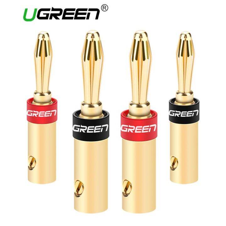 Ugreen HiFi Banana Plug For Amplifier/Speaker/Banana Plug Socket(2Pair