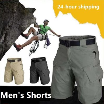 Military Man Shorts Waterproof Hiking Shorts Men for Camping Trekking Mountaineering Cargo Work Pants Outdoor Sports Tactical