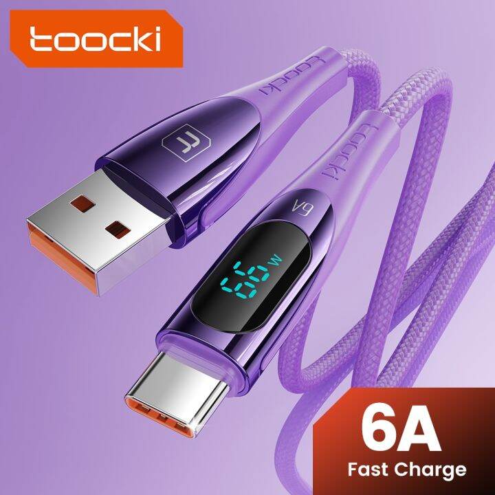 toocki-สายชาร์จเร็ว-6a-100w-usb-type-c-เป็น-66w-พร้อมหน้าจอดิจิทัล-20w-c-l-a-l