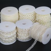 [ดอกไม้ประดิษฐ์ร้อน688] Línea De Pesca De Perlas Artificales Cadena De Guirnalda ฟลอเรสเดอ Cuentas De Plásticko Para Decorión 3-16MM