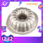 CHEFMADE Chảo Bánh Bundt 10 Inch Dụng Cụ Nướng Bánh Hình Quả Bí Ngô Không