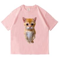 El Cato Meme Sad Crying Munchkin Kitty Meme Trendy Men T Shirt Cartoon Fashion Short Sleeve Tops 100% Cotton Cute T-Shirt